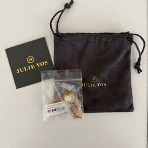 Julie Vos Heart Delicate Necklace Mother of Pearl